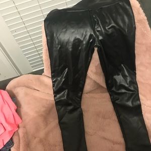 Faux leather leggings